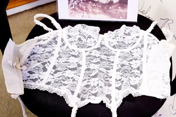 Madonna white lace corset worn in 'Like A Virgin' Album 1984 Cover Shoot and Stage is no longer up for  auction at Gotta Have It! store<br>